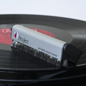 Brosse antistatique en fibre de carbone pour disque vinyle